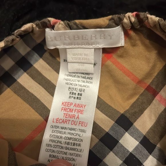 Burberry Diaper Cover Sz 9M - Picture 2 of 4